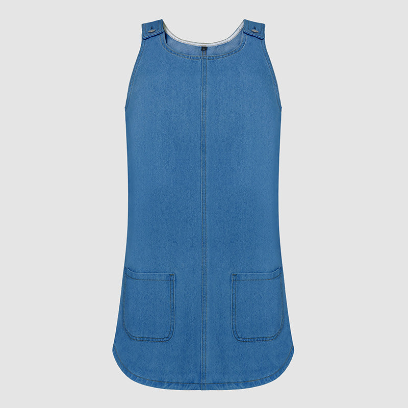 ⌛Neue Angebote-Lässiges Jeans-Trägerkleid für Damen