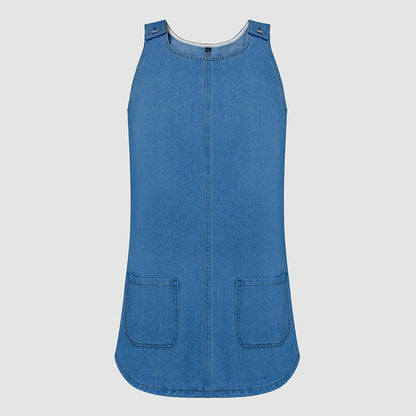 ⌛Neue Angebote-Lässiges Jeans-Trägerkleid für Damen