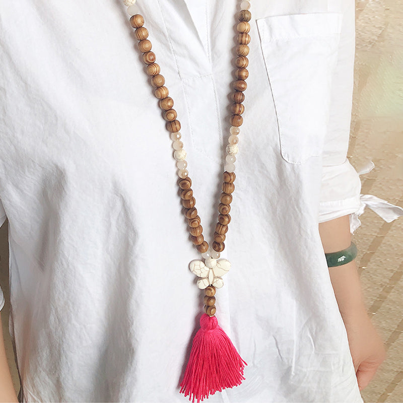 🌼📿Lange Kette für Damen im boho-vintage Stil, Strandurlaub und Alltag