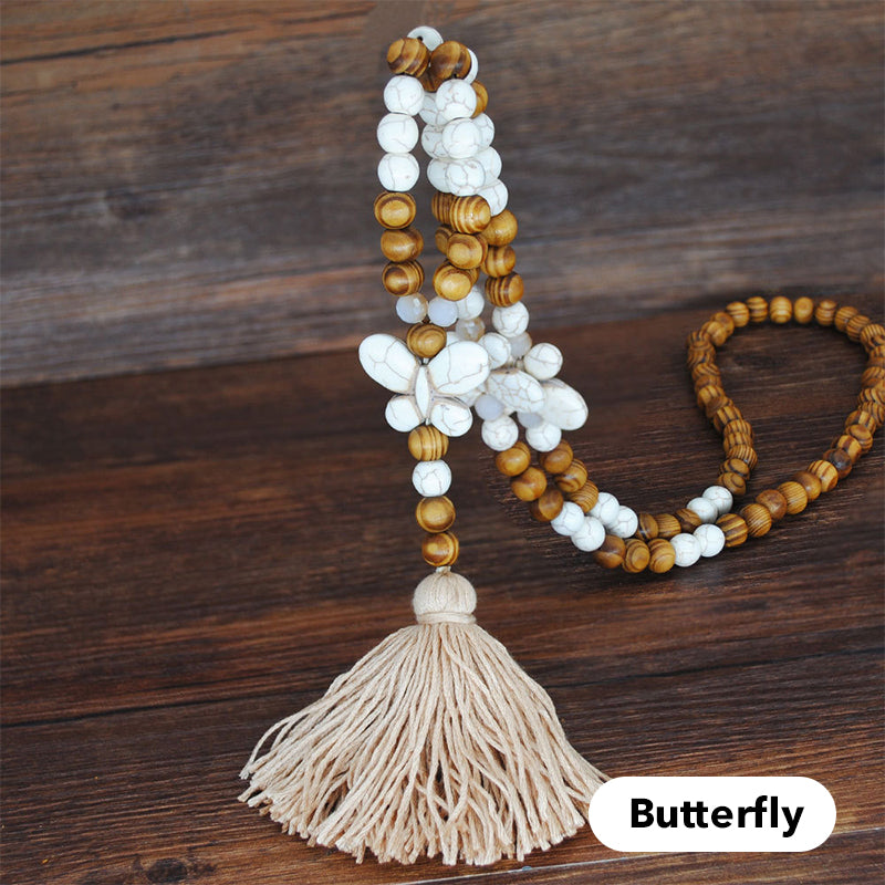 🌼📿Lange Kette für Damen im boho-vintage Stil, Strandurlaub und Alltag