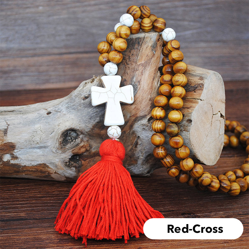🌼📿Lange Kette für Damen im boho-vintage Stil, Strandurlaub und Alltag