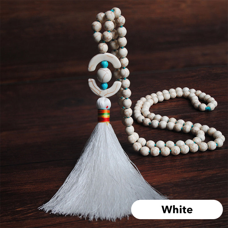🌼📿Lange Kette für Damen im boho-vintage Stil, Strandurlaub und Alltag