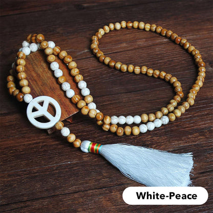 🌼📿Lange Kette für Damen im boho-vintage Stil, Strandurlaub und Alltag