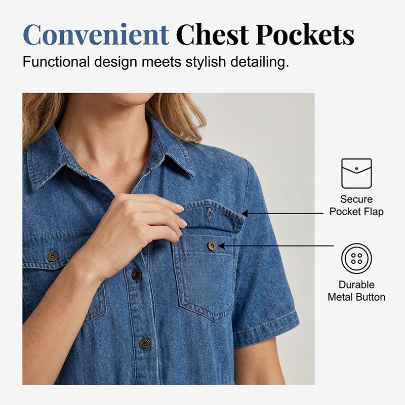 👗✨Vintage-Jeans-Maxikleid für Damen – Lässiger Chic für jeden Tag🔥