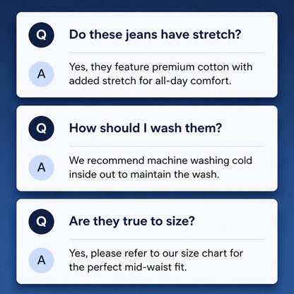 👖Damenjeans mit hoher Taille und weitem Bein – figurschmeichelnde Jeans im Vintage-Schnitt ✨
