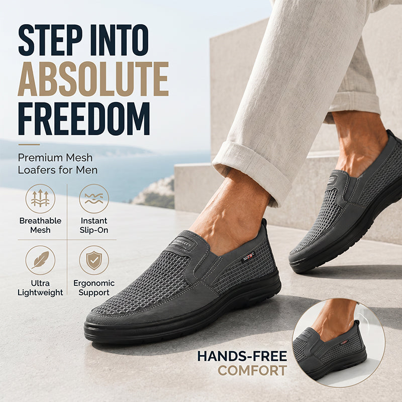 Atmungsaktive Herren-Slipper aus Mesh