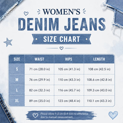 ⌛Zeitlich begrenztes Angebot – Damen asymmetrische Taillen-Weitbein-Jeans