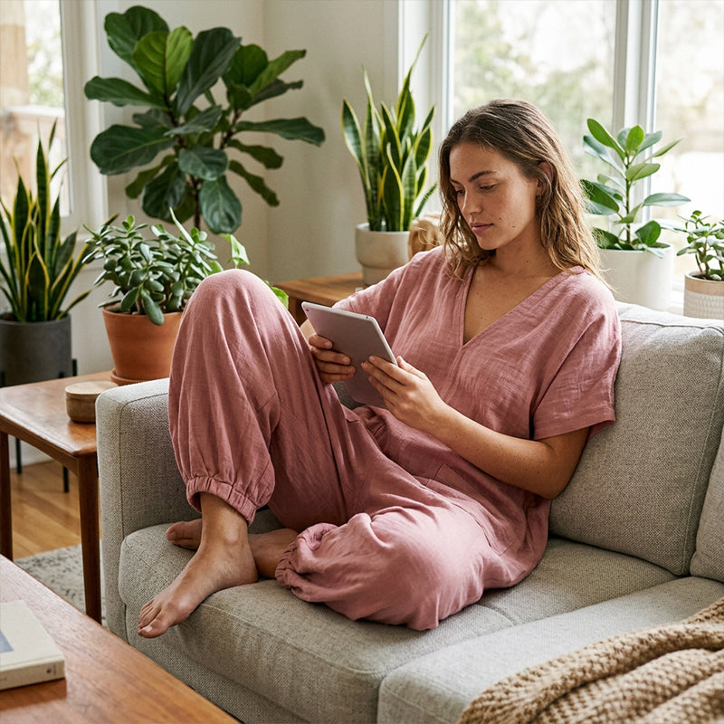 ⌛ Nur solange Vorrat reicht – danach regulärer Preis! Locker sitzender Sommer-Jumpsuit für Damen mit V-Ausschnitt
