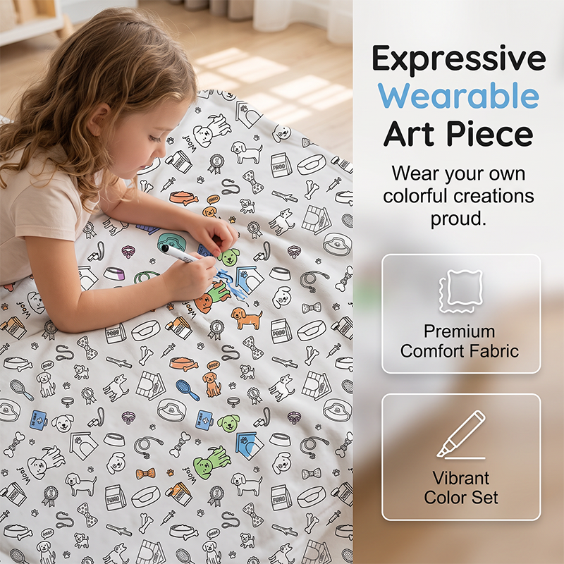 🎨 50% RABATT! 🖍️ Kuschel‑Mal‑Decken‑Set – Kreativ, weich & unterhaltsam ✨