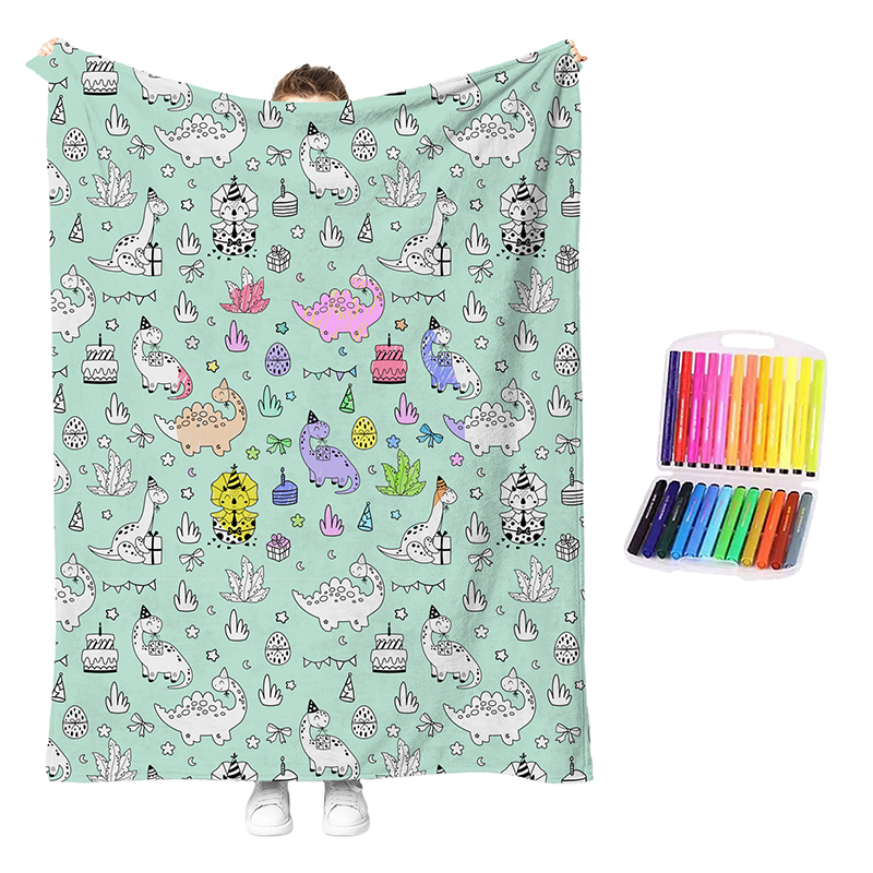 🎨 50% RABATT! 🖍️ Kuschel‑Mal‑Decken‑Set – Kreativ, weich & unterhaltsam ✨