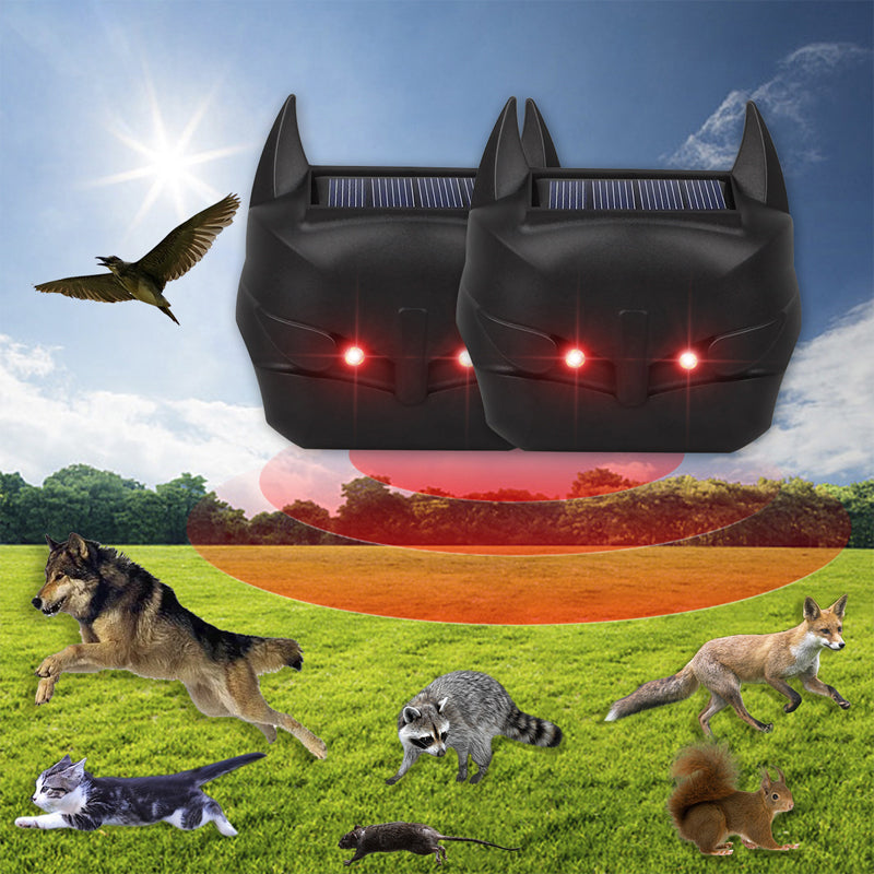 💥 50% korting! 🔴 Solar dierafweerder – houdt reeen, wasberen, honden & katten weg. Simuleert rode vlam ’s nachts. Dekking 100 m hoog, 200 m breed. IP44 ☀️
