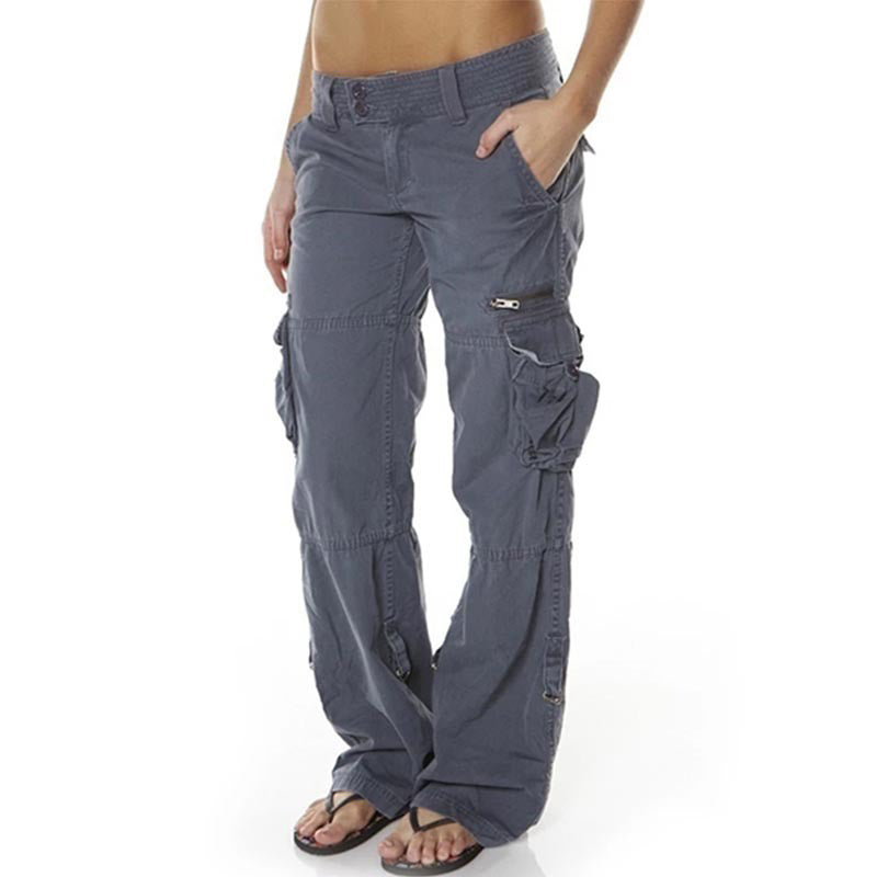 Weite Vintage-Cargohose für Damen
