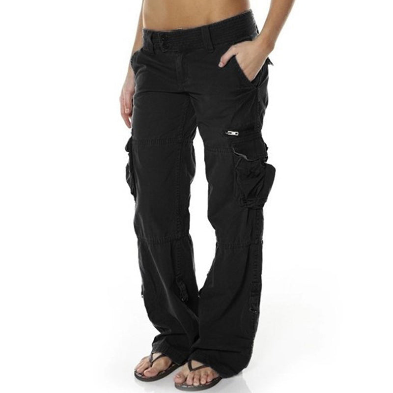 Weite Vintage-Cargohose für Damen