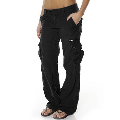 Weite Vintage-Cargohose für Damen