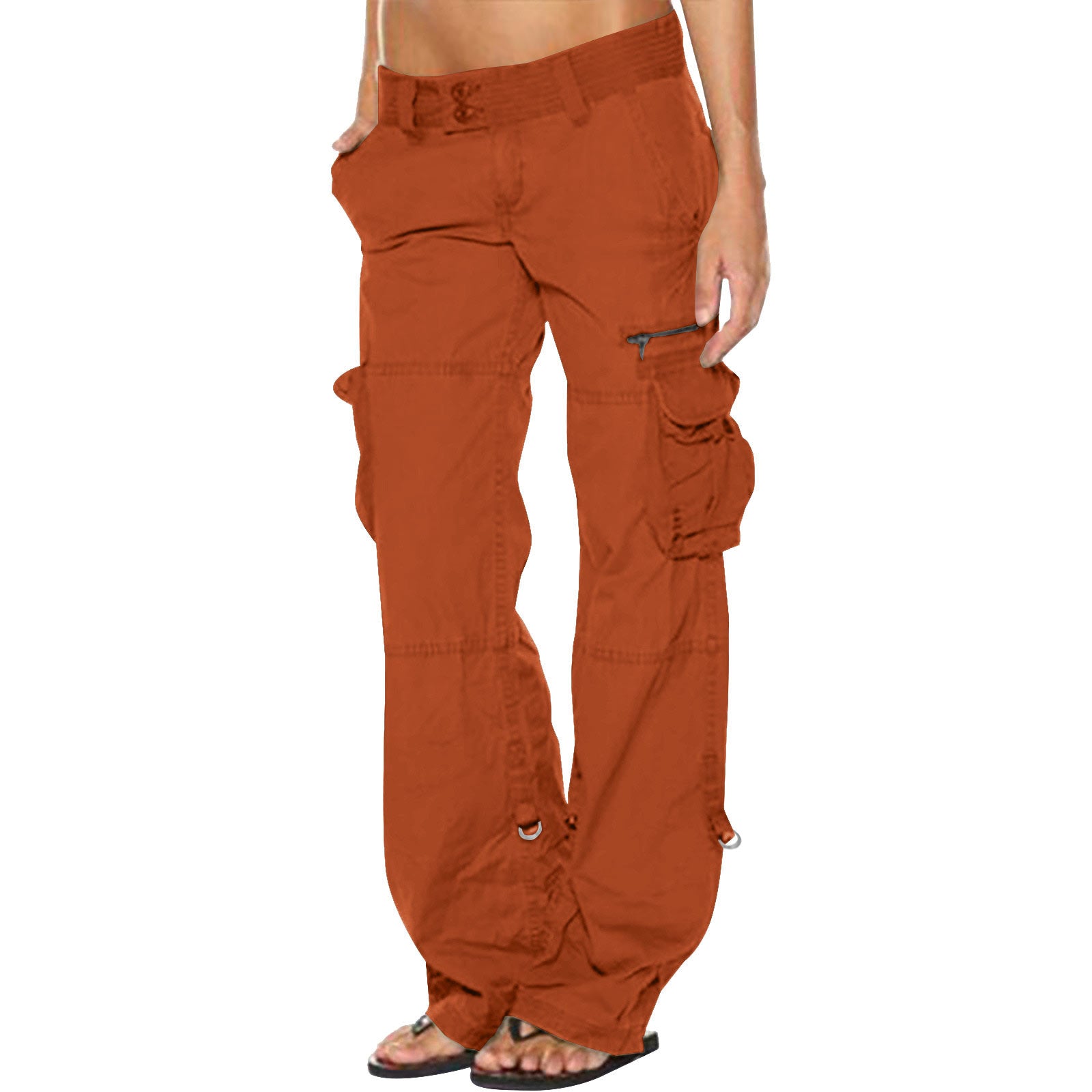 Weite Vintage-Cargohose für Damen