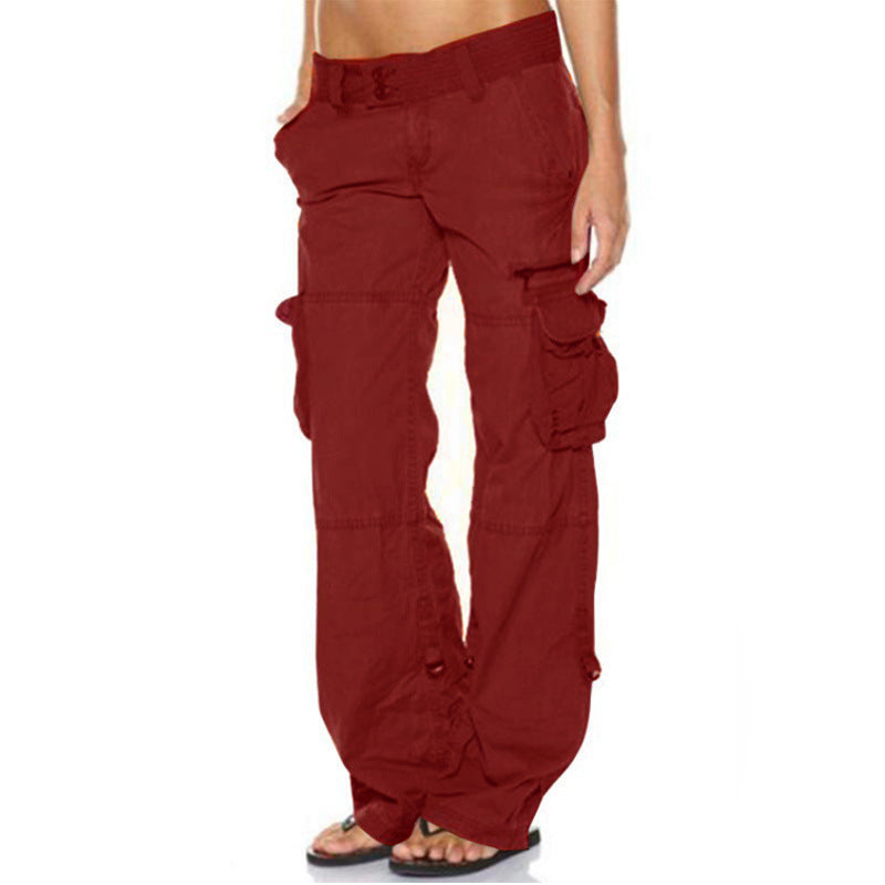 Weite Vintage-Cargohose für Damen