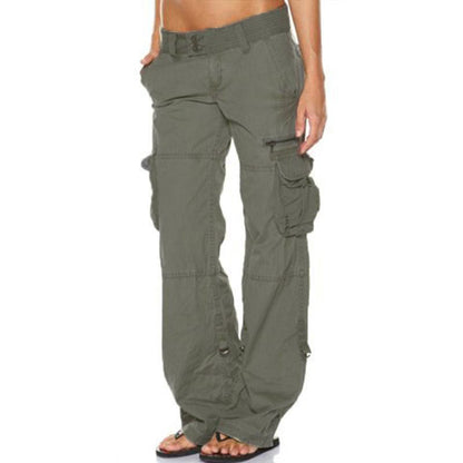 Weite Vintage-Cargohose für Damen