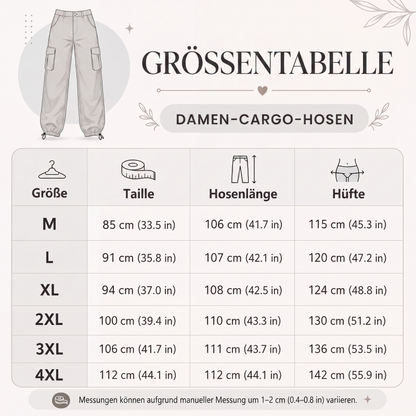 Weite Vintage-Cargohose für Damen