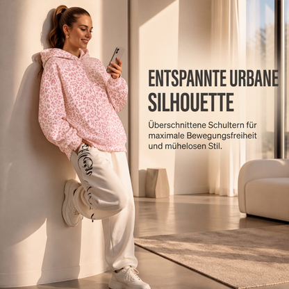 📢📢50%Rabatt!!!🎉✨Damen Hoodie mit Leopardenmuster