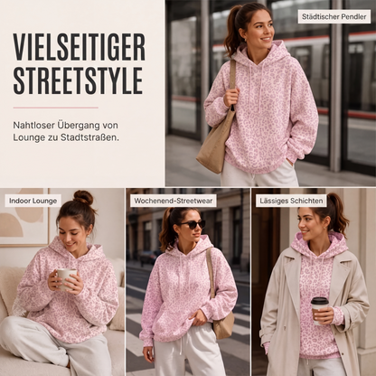 📢📢50%Rabatt!!!🎉✨Damen Hoodie mit Leopardenmuster