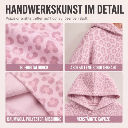 📢📢50%Rabatt!!!🎉✨Damen Hoodie mit Leopardenmuster