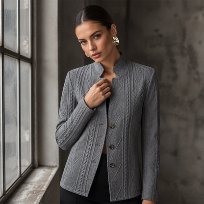 📢📢50%Rabatt!!!🎉🧥 Strukturierter Blazer für Damen mit Knopfleiste – Stilvoller Look, hochwertige Verarbeitung & vielseitig kombinierbar | Perfekt für Büro, Alltag & besondere Anlässe – Jetzt -50%!