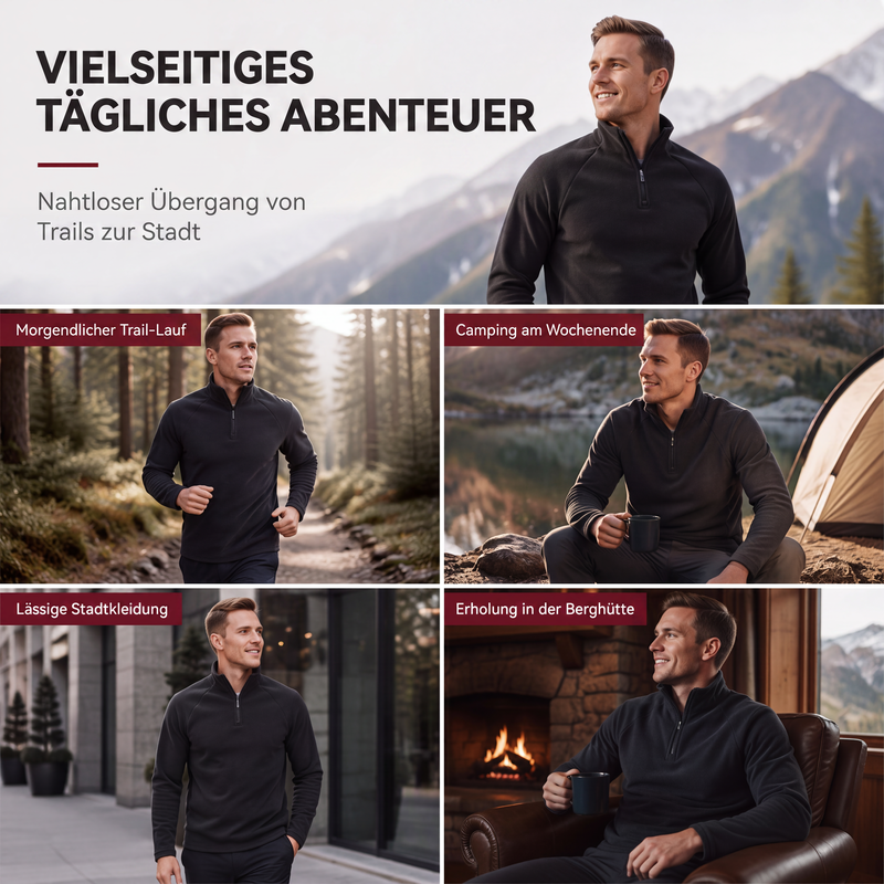 🛍️✨Isolierende Fleece-Jacke mit halblangem Reißverschluss – perfekt zum Wandern und für den Alltag
