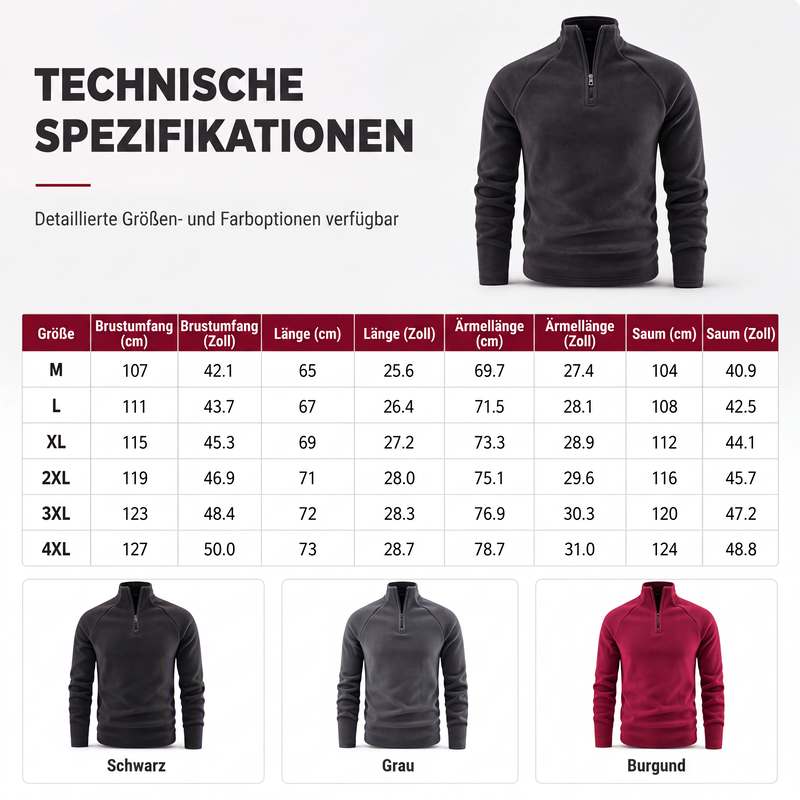 🛍️✨Isolierende Fleece-Jacke mit halblangem Reißverschluss – perfekt zum Wandern und für den Alltag