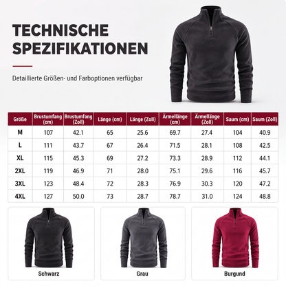 🛍️✨Isolierende Fleece-Jacke mit halblangem Reißverschluss – perfekt zum Wandern und für den Alltag