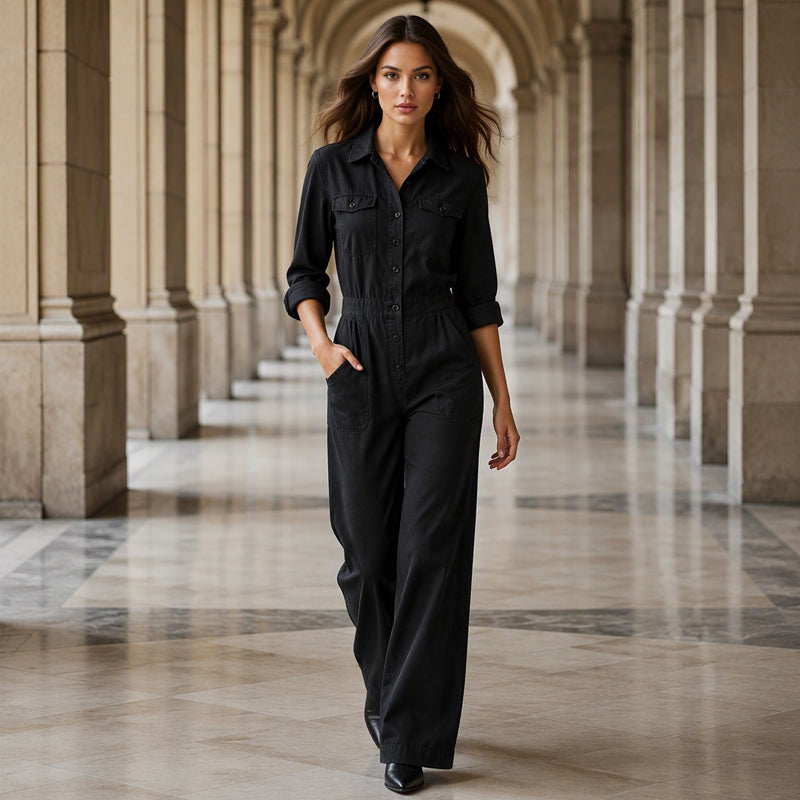 🍂🛍️50 % Rabatt！🏷️Weites Cargojumpsuit für Damen