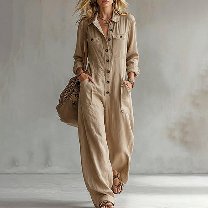 🍂🛍️50 % Rabatt！🏷️Weites Cargojumpsuit für Damen