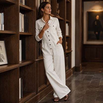 🍂🛍️50 % Rabatt！🏷️Weites Cargojumpsuit für Damen