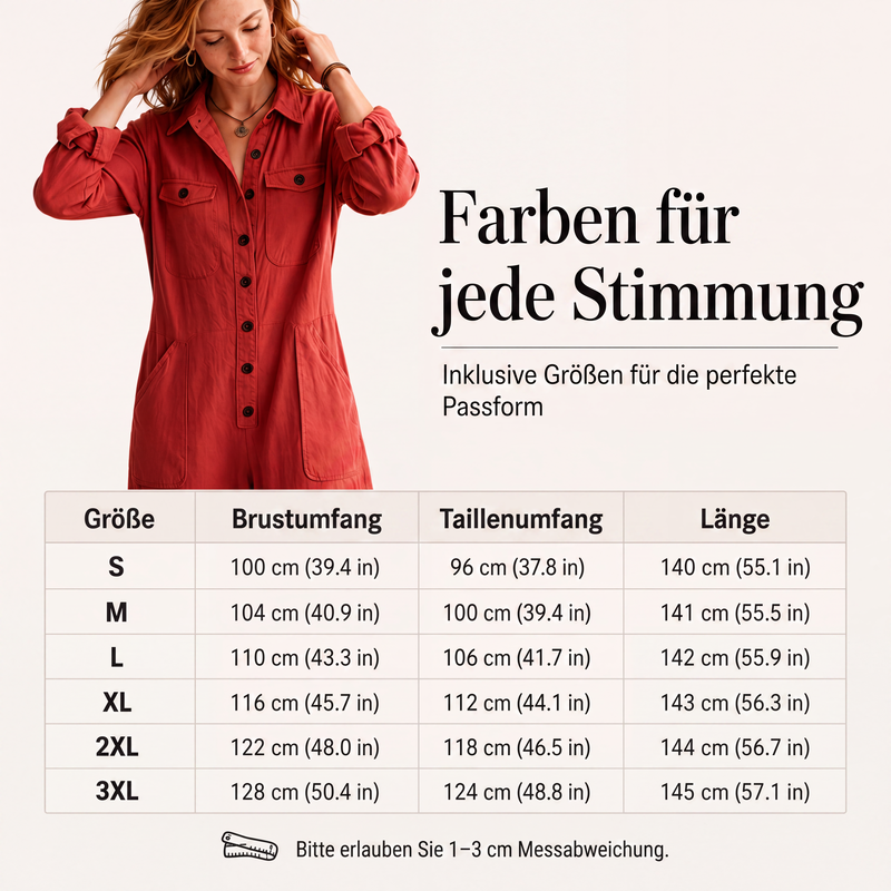 🍂🛍️50 % Rabatt！🏷️Weites Cargojumpsuit für Damen
