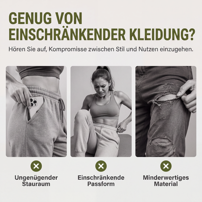 📢📢50%Rabatt!!!🎉✨Damen Cargohosen Leichte Outdoor-Jogginghosen