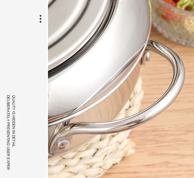 🍤 Nur für kurze Zeit: 50 % Rabatt! ⚡ Tempura-Fritteuse aus Edelstahl 201 – mit Thermometer, Abtropfgitter und tiefem Korpus ✨