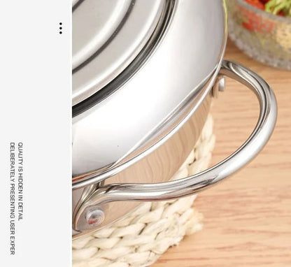 🍤 Nur für kurze Zeit: 50 % Rabatt! ⚡ Tempura-Fritteuse aus Edelstahl 201 – mit Thermometer, Abtropfgitter und tiefem Korpus ✨
