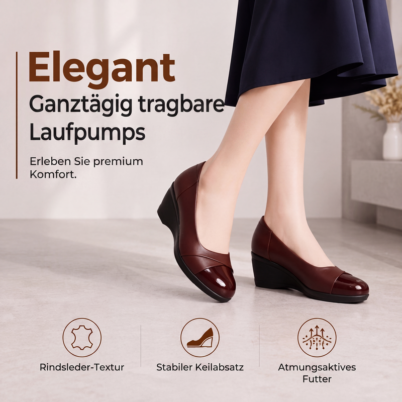 👠 50 % RABATT | Elegant aussehen ohne unbequeme hohe Absätze – Damen Pumps mit bequemem Keilabsatz
