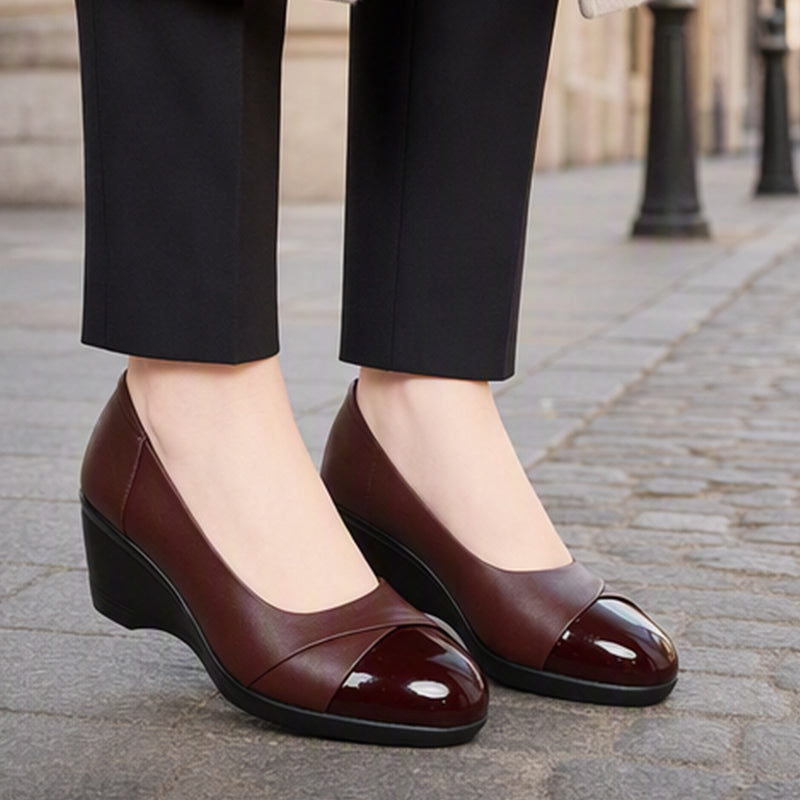 👠 50 % RABATT | Elegant aussehen ohne unbequeme hohe Absätze – Damen Pumps mit bequemem Keilabsatz