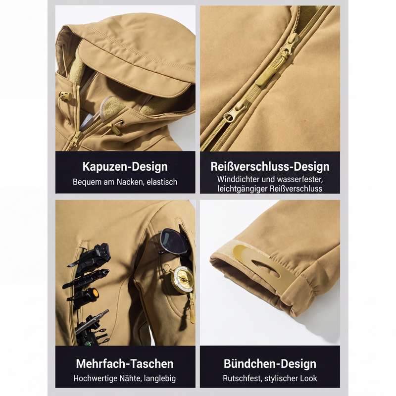 📢🎉Über 5000 Mal verkauft!✨🧥Qualität überzeugt! Wasserdichte und warme Outdoorjacke für Herren
