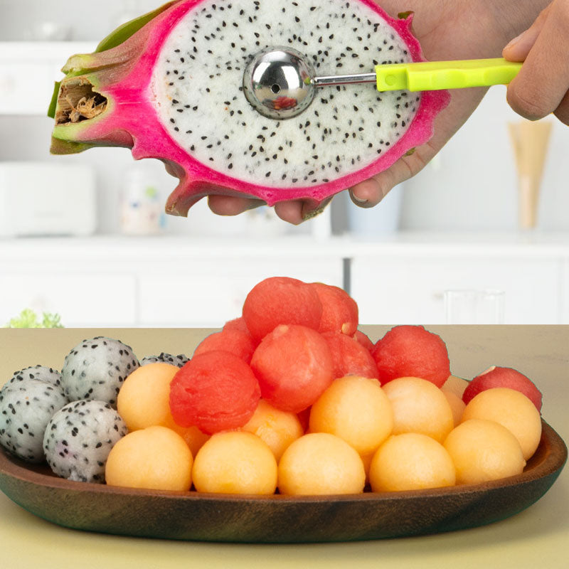 🍉 50% RABATT! 🍉 3‑in‑1 Melonenausstecher‑Set – Edelstahl, vielseitig & praktisch ✨