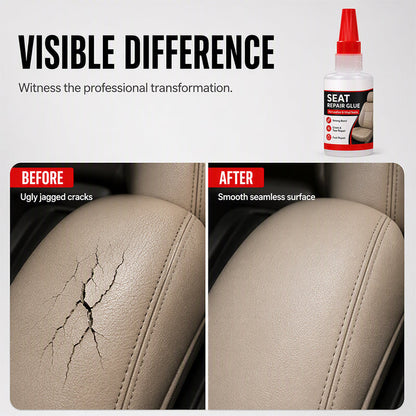 🚗JETZT 50 % RABATT! Schnell trocknender Reparaturkleber für Autositze aus Leder – Vinyl- und Lederkleber mit Präzisionsdüse, dauerhafter Reparaturkleber für Autositze, Sofas und Ledermöbel
