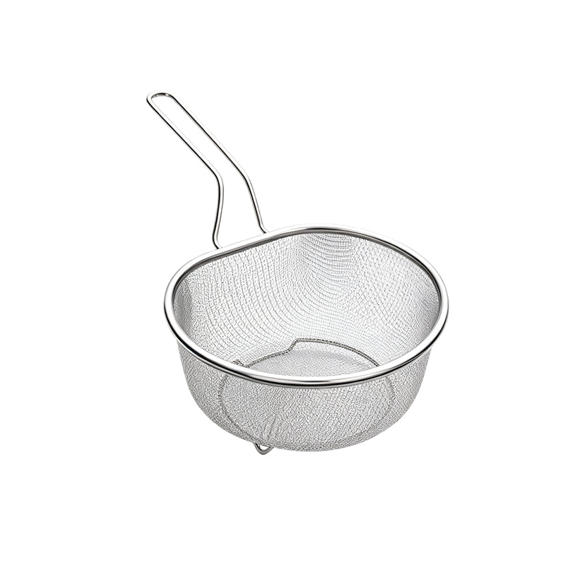 🔪🍳 50 % RABATT! 💧 Edelstahlsieb mit Griff – Feinmaschig, robuster Edelstahl 304 & ergonomischer Griff für sicheren Halt – Müheloses Abseihen von Nudeln, Obst & Gemüse ✨
