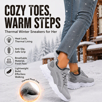 Warme Wintersneaker aus Strick für Damen
