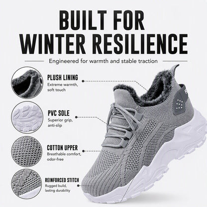 Warme Wintersneaker aus Strick für Damen