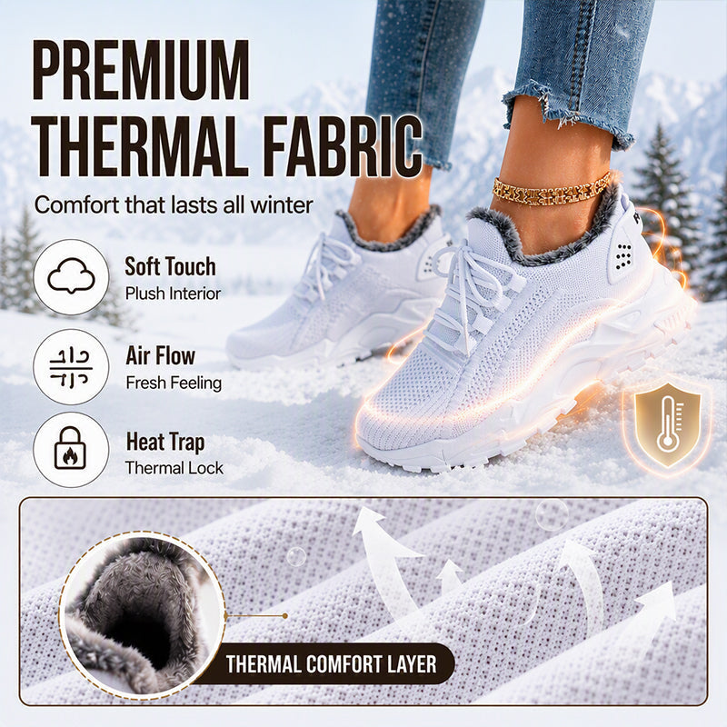 Warme Wintersneaker aus Strick für Damen