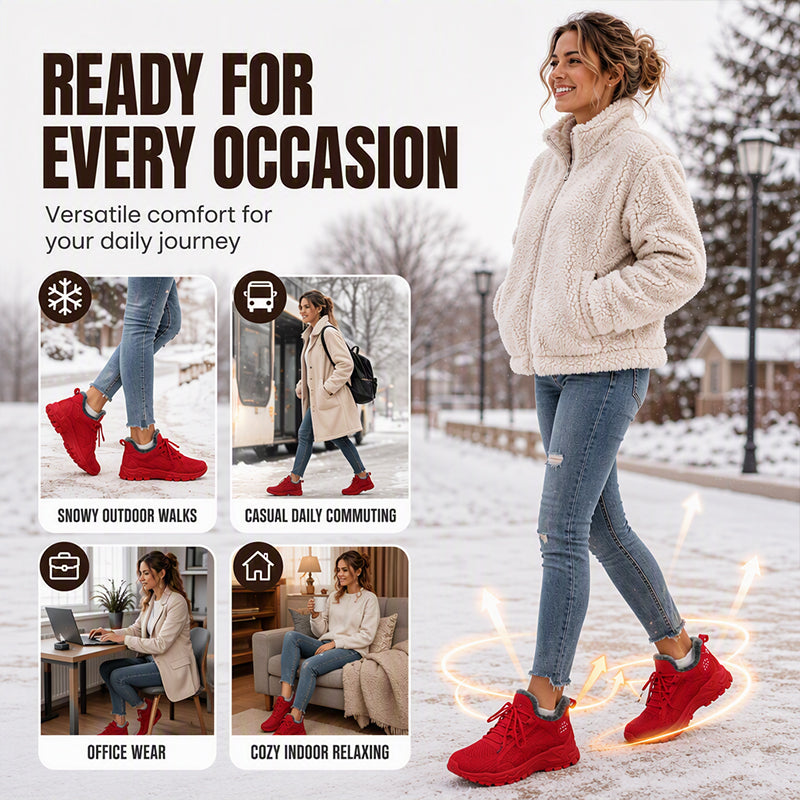 Warme Wintersneaker aus Strick für Damen
