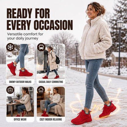 Warme Wintersneaker aus Strick für Damen