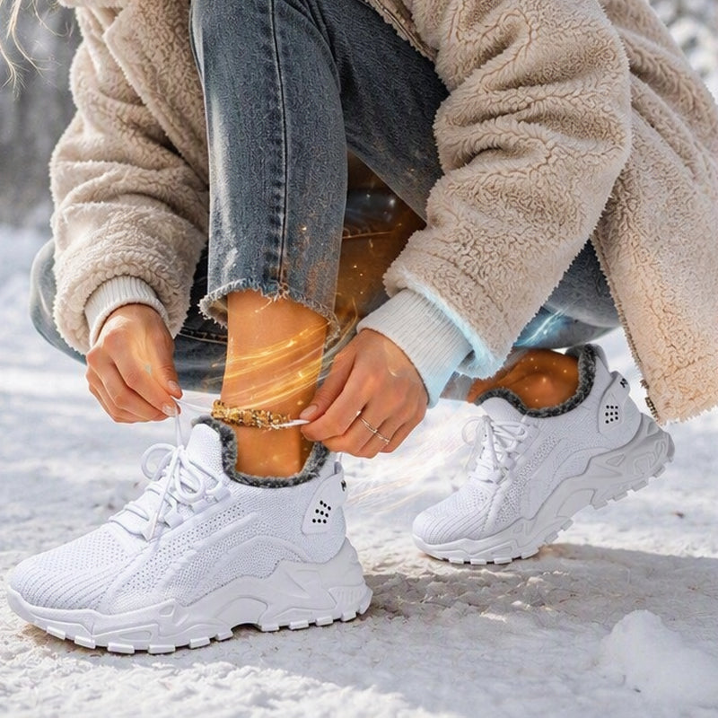 Warme Wintersneaker aus Strick für Damen