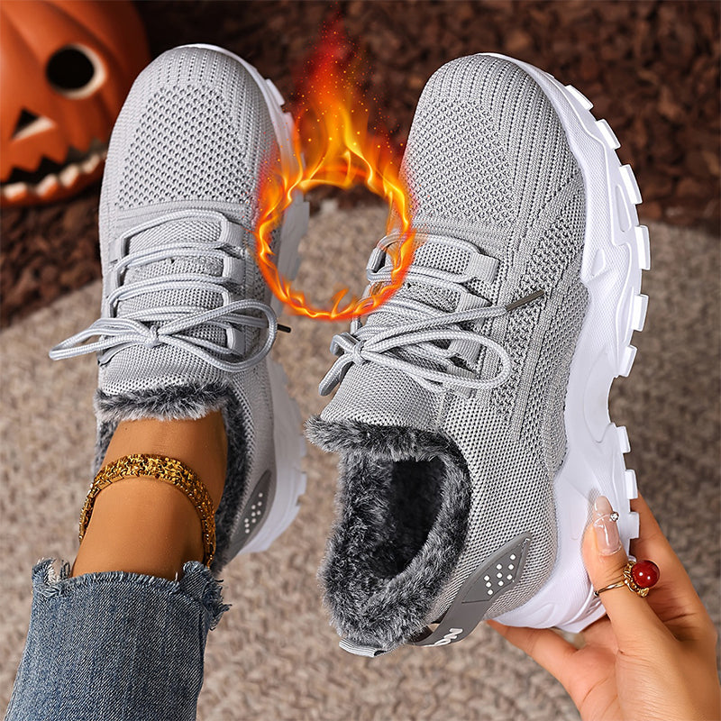 Warme Wintersneaker aus Strick für Damen