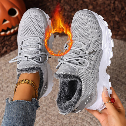Warme Wintersneaker aus Strick für Damen